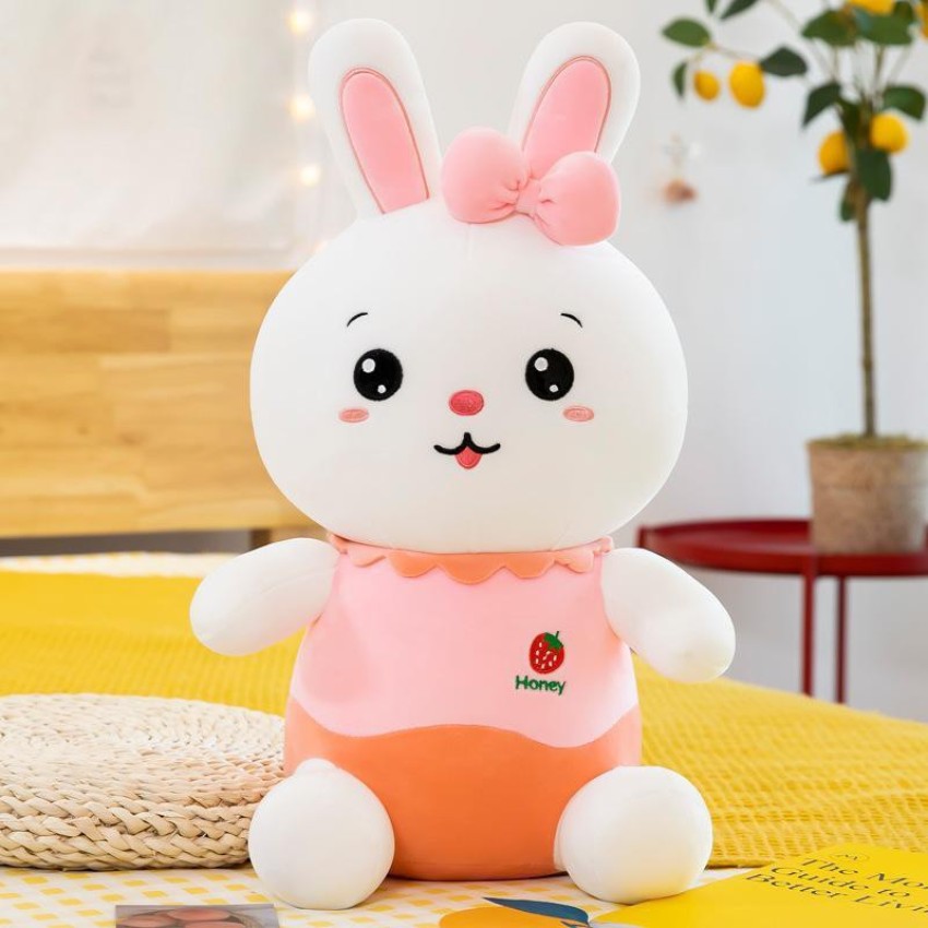 New Kawaii Bunny Plush Toys Filled For Fruits Strawberry Pillow Soft  Rabbits Pig Cushion Baby Toys For Girl Kids Birthday Gift