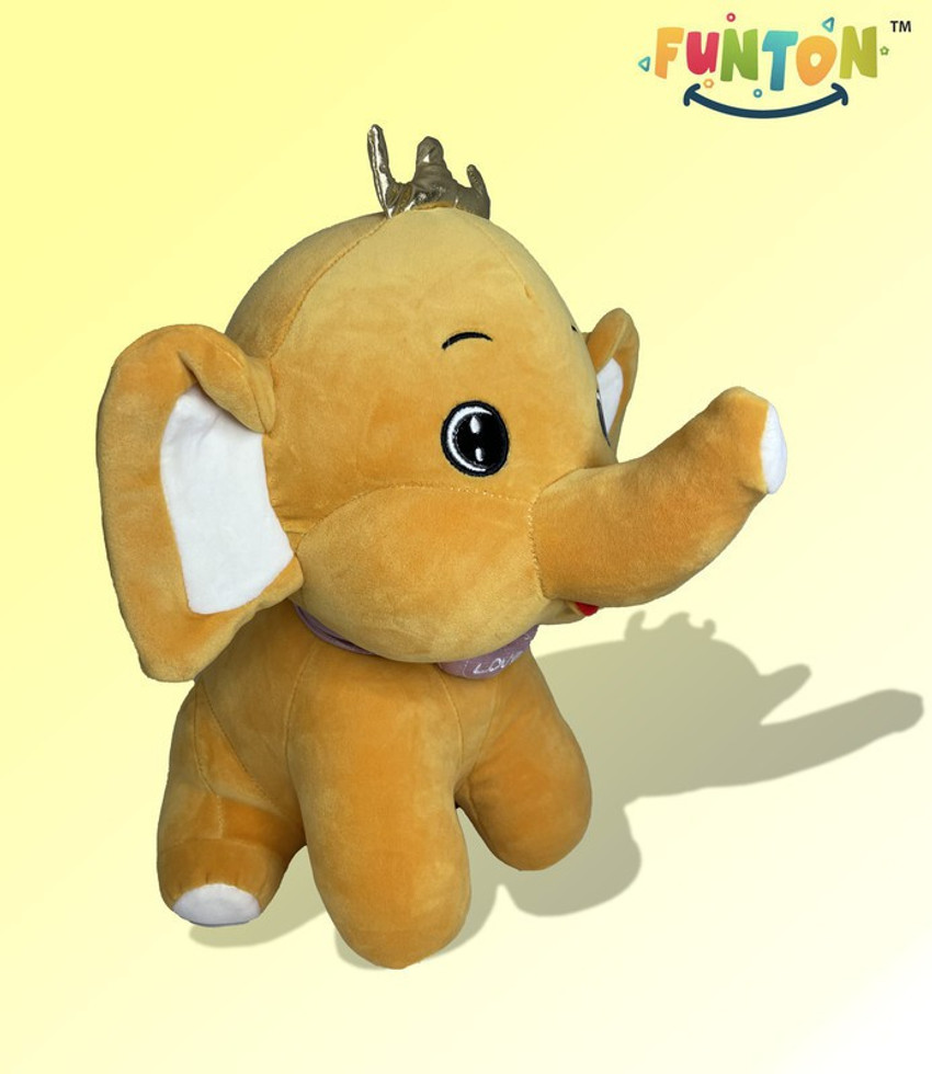 Funton Soft Toy Plushie Beauty Crown Elephant Stuffed Animals For