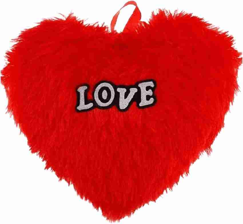 Red colour heart shaped pillow best sale
