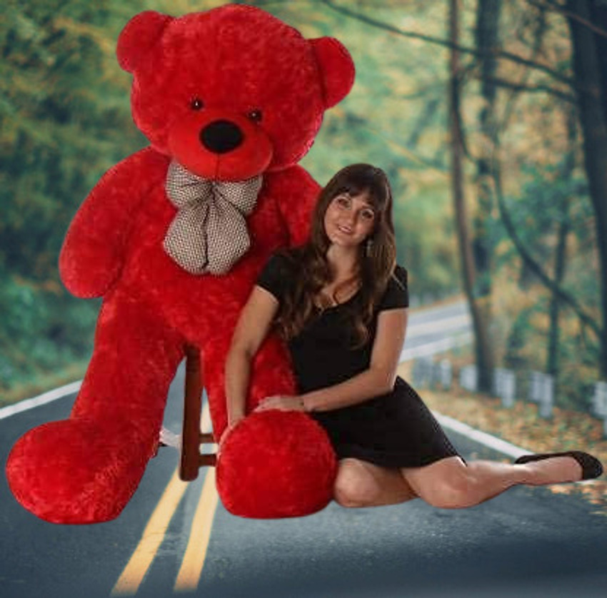 Krishna Creation 5 Feet RED Super Soft Lovable Teddy Bear for Girlfriend Birthday Gift 60 inch 5 Feet RED Super Soft Lovable Teddy Bear for Girlfriend Birthday Gift Buy