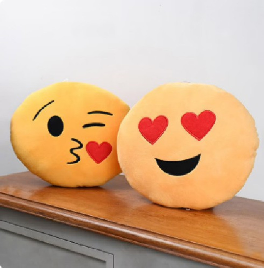 Teddify Kissing Emoji Cushion Pillow Soft toy teddy bear for girls 30 cm Kissing Emoji Cushion Pillow Soft toy teddy bear for girls Buy Emoji toys in India. shop