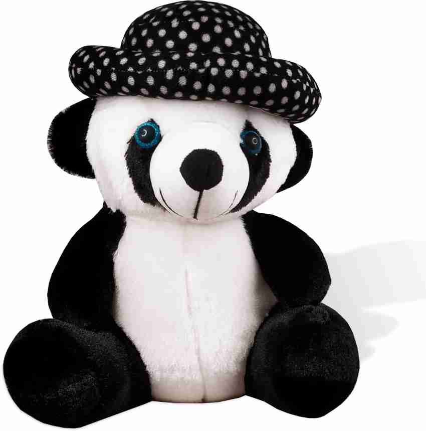 white and black teddy bear