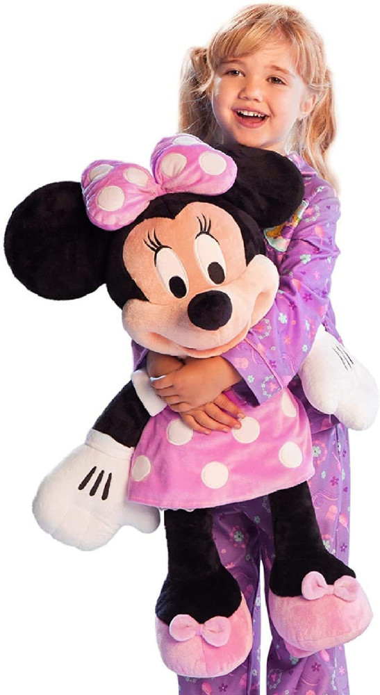 Liquortees Fluffy Cartoon Minnie mouse Stuffed Soft toy Teddy bear Big size minnie 60 cm Fluffy Cartoon Minnie mouse Stuffed Soft toy Teddy bear Big size minnie Buy Mickey