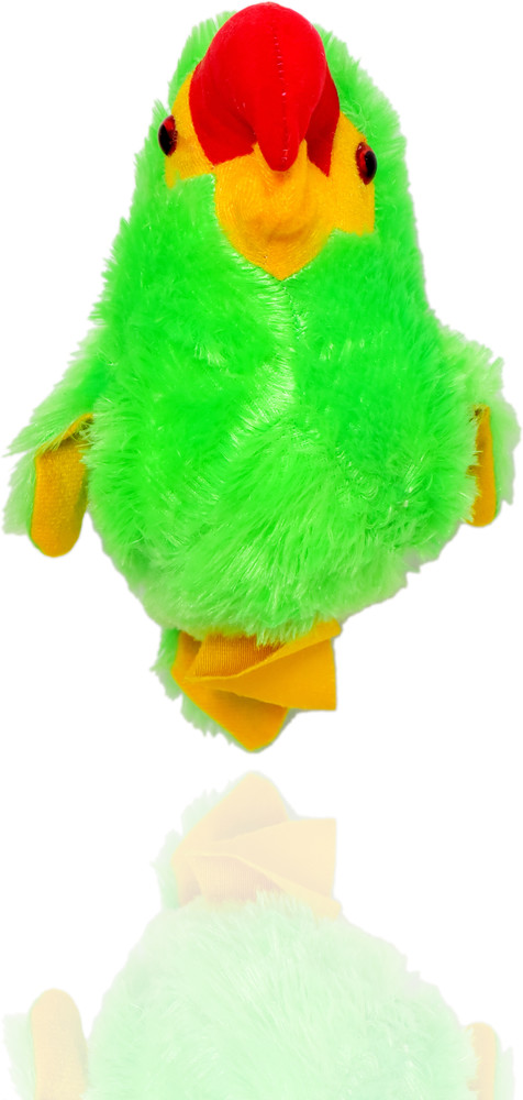 Green parrot soft toy clearance