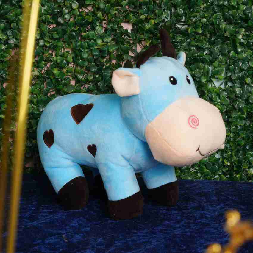 Blue cow stuffed animal sales