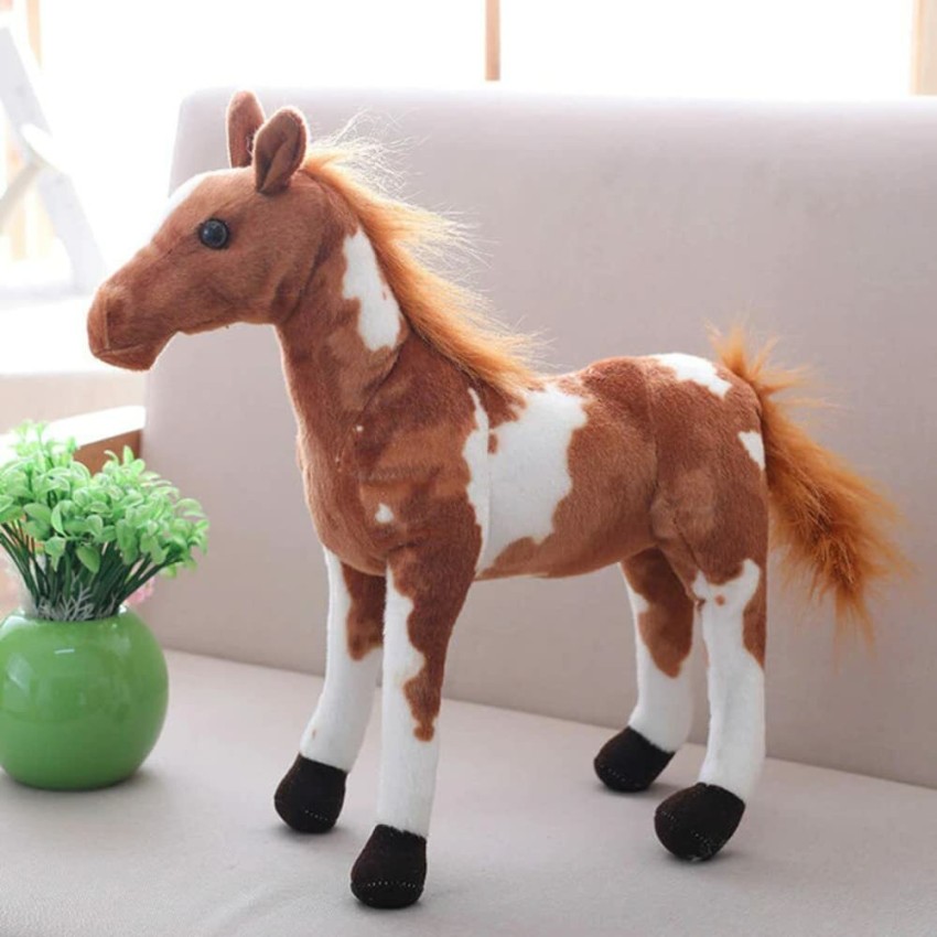 white horse soft toy