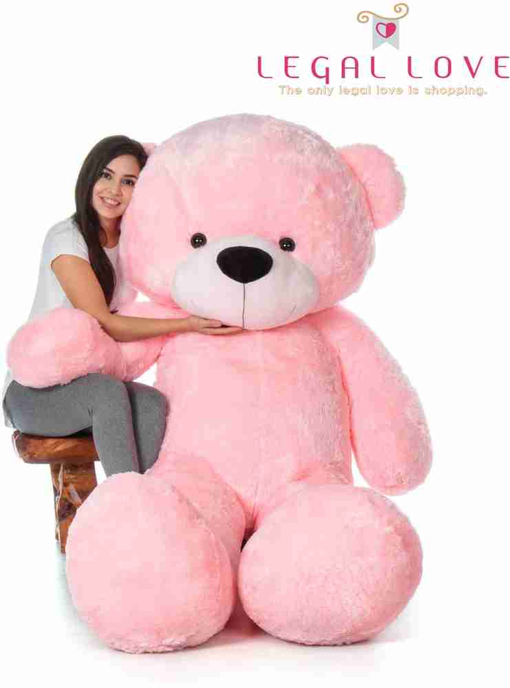 LEGAL LOVE Soft Toys Teddy Bear 5 Feet Soft Toys For Kids Girlfriend Husband Pink 60 inch Soft Toys Teddy Bear 5 Feet Soft Toys For Kids Girlfriend Husband Pink