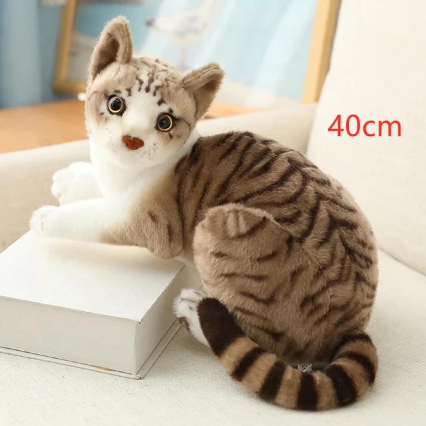 stuffed cat that looks real