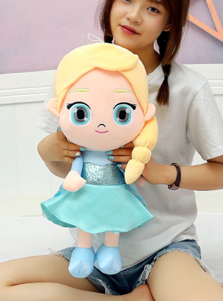 Large elsa plush store doll