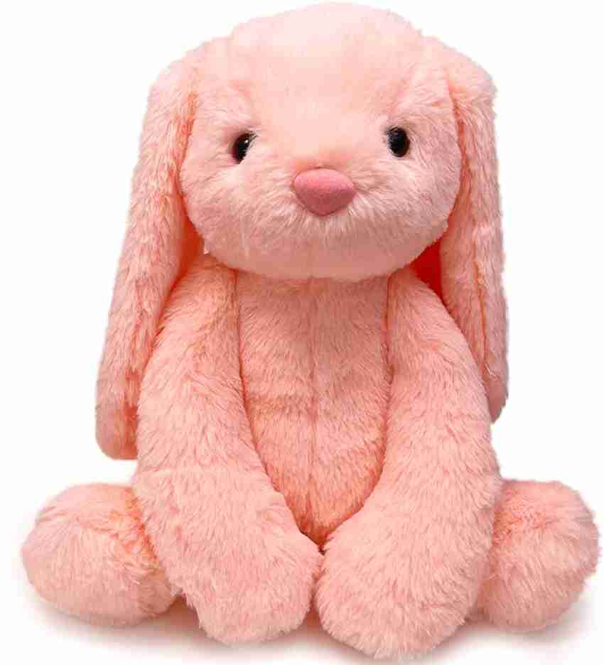 Apricot Lamb Toys Plush Pink Bunny Stuffed Animal with Fluffy Soft Ears  (Pink Bunny, 8 Inches)