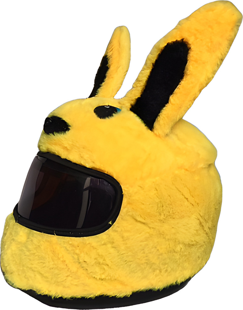 P I SOFT TOYS Funny Yellow Bunny Helmet Covers Suitable for Helmets Motorcycle Riding Gear 42 cm Funny Yellow Bunny Helmet Covers Suitable for Helmets Motorcycle Riding Gear Buy