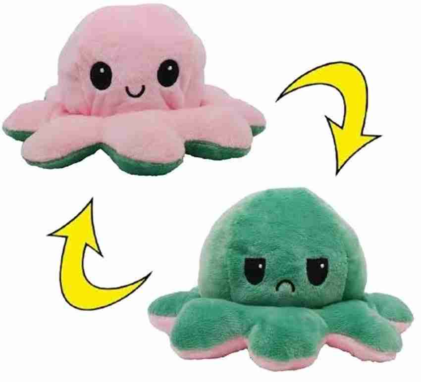 Instella Oswald Reversible Octopus soft Toy for Kids 20 cm