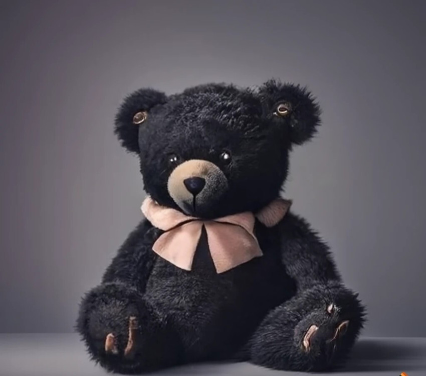 Awwzone Black Color Fur Teddy Bear Plush Toy for Baby Boy Girl Birthday Gift 28 cm Black Color Fur Teddy Bear Plush Toy for Baby Boy Girl Birthday Gift Buy teddy