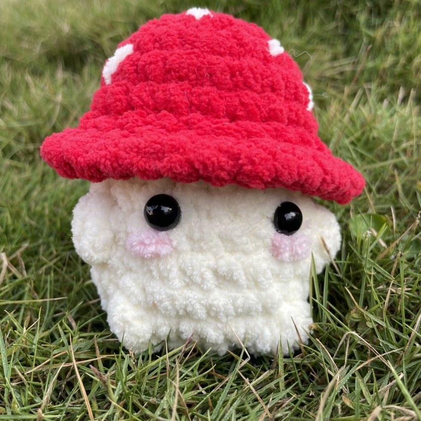 Plush handmade store mushroom