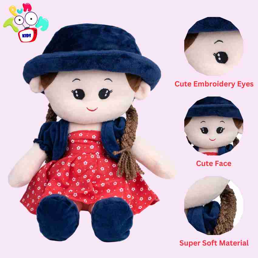 PunToon Kids Soft Doll Plush Baby Doll for Cuddling and Playtime Buddy Fabric For Kids 18 inch Soft Doll Plush Baby Doll for Cuddling and Playtime Buddy Fabric For Kids