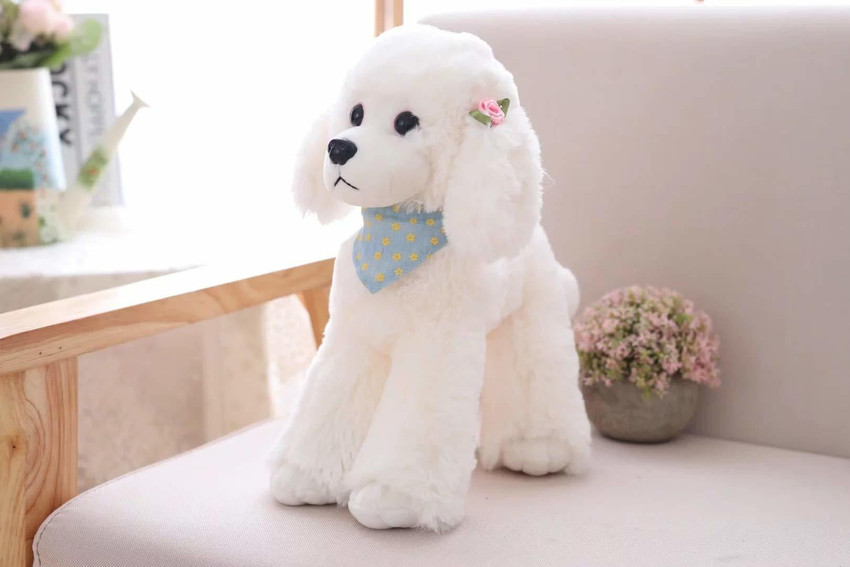 Poodle cuddly top toy