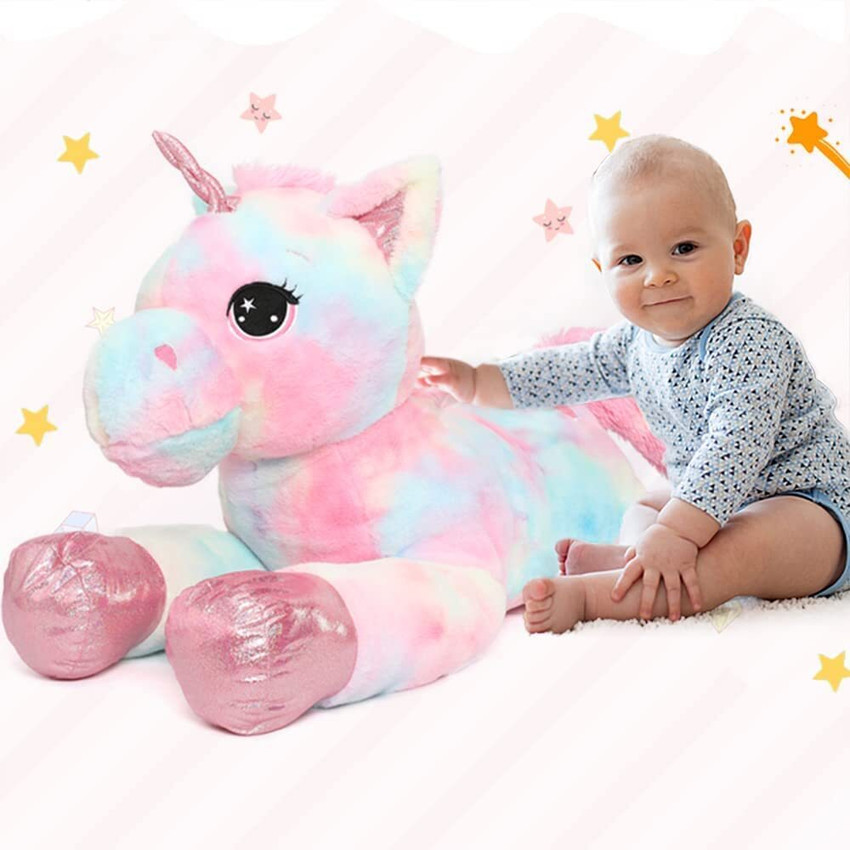 Bark n Bites Soft Plush Cute Unicorn Soft Toy Stuffed for Kids 80 cm Soft Plush Cute Unicorn Soft Toy Stuffed for Kids Buy SOFT TOY UNICORN toys in