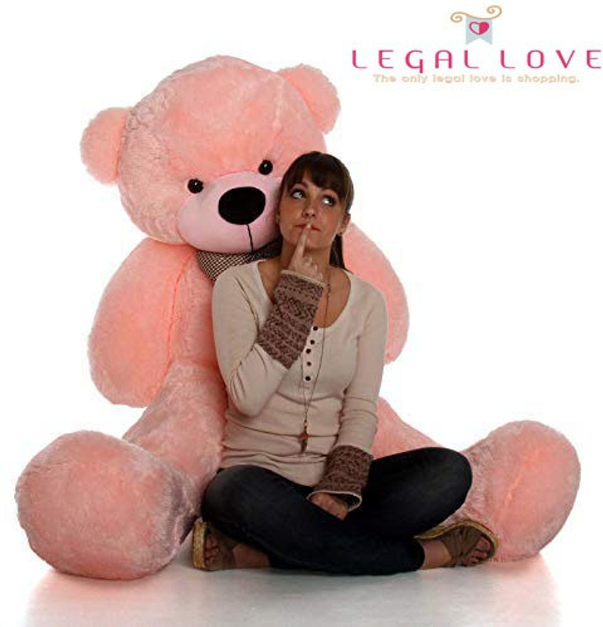 LEGAL LOVE Soft Toys Teddy Bear 5 Feet For Girls Kids Birthday Gift Items Toys Pink 60 inch Soft Toys Teddy Bear 5 Feet For Girls Kids Birthday Gift Items