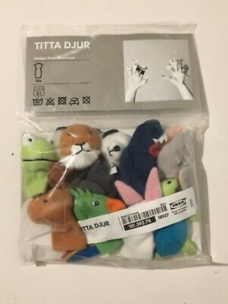 TITTA DJUR Finger puppet, mixed colors - IKEA