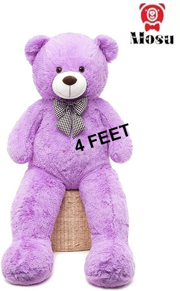 MOSU 4 Feet Teddy Bears for Kids Soft Toys For Gift Cute Teddy Bear for Girls Purple 48 inch 4 Feet Teddy Bears for Kids Soft Toys For Gift Cute Teddy