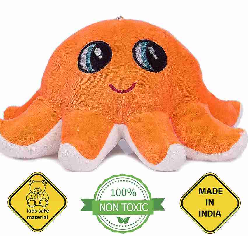 Orange octopus stuffed animal shop