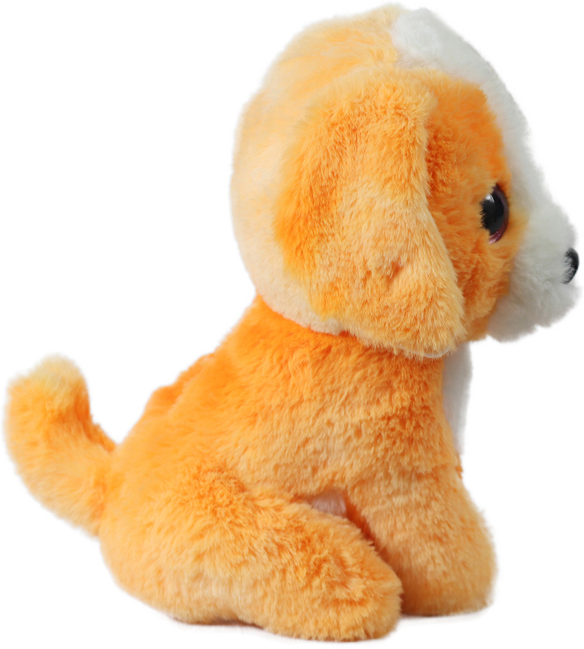 Orange stuffed dog sale