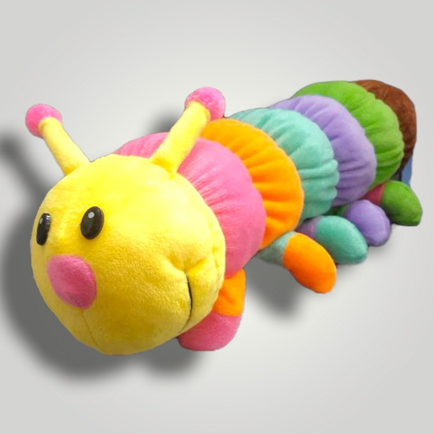 Colorful caterpillar stuffed toy discount