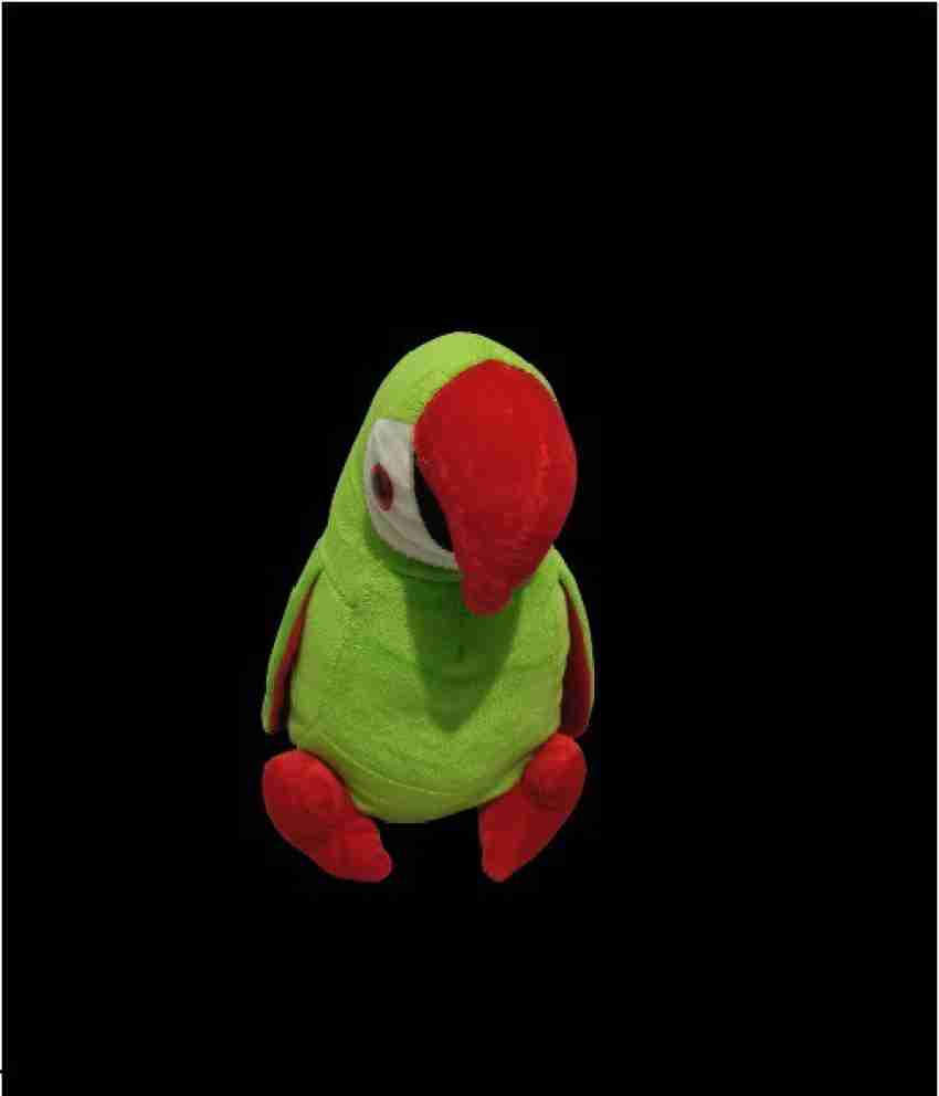 green parrot stuffed animal