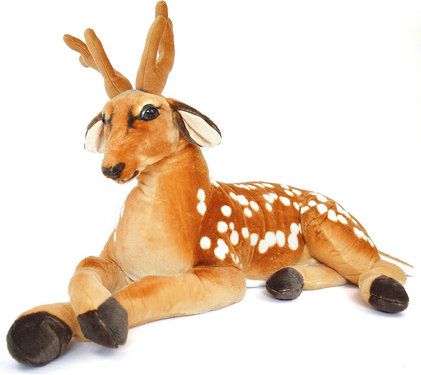 Puchu Toys LARGE DEER STUFFED SOFT PLUSH TOY FOR CHILDREN BIRTHDAY GIFT 70 cm LARGE DEER STUFFED SOFT PLUSH TOY FOR CHILDREN BIRTHDAY GIFT Buy DEER toys in India