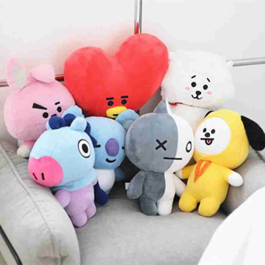 AVS 7 Plushies Set Baby Doll Sitting BTS Army Chimmy Cooky Koya Toys 25 cm 7 Plushies Set Baby Doll Sitting BTS Army Chimmy Cooky Koya Toys Buy Plushies toys in