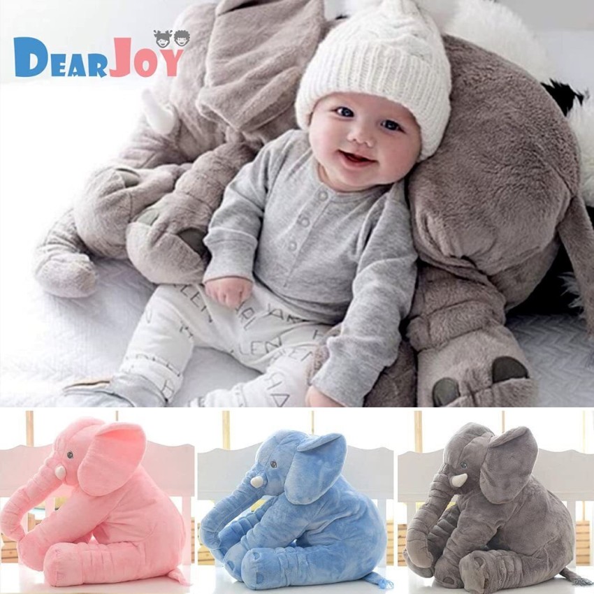 DearJoy Baby Elephant Pillow Grey 45 cm Baby Elephant Pillow Grey Buy Elephant toys in India. shop for DearJoy products in India. Flipkart