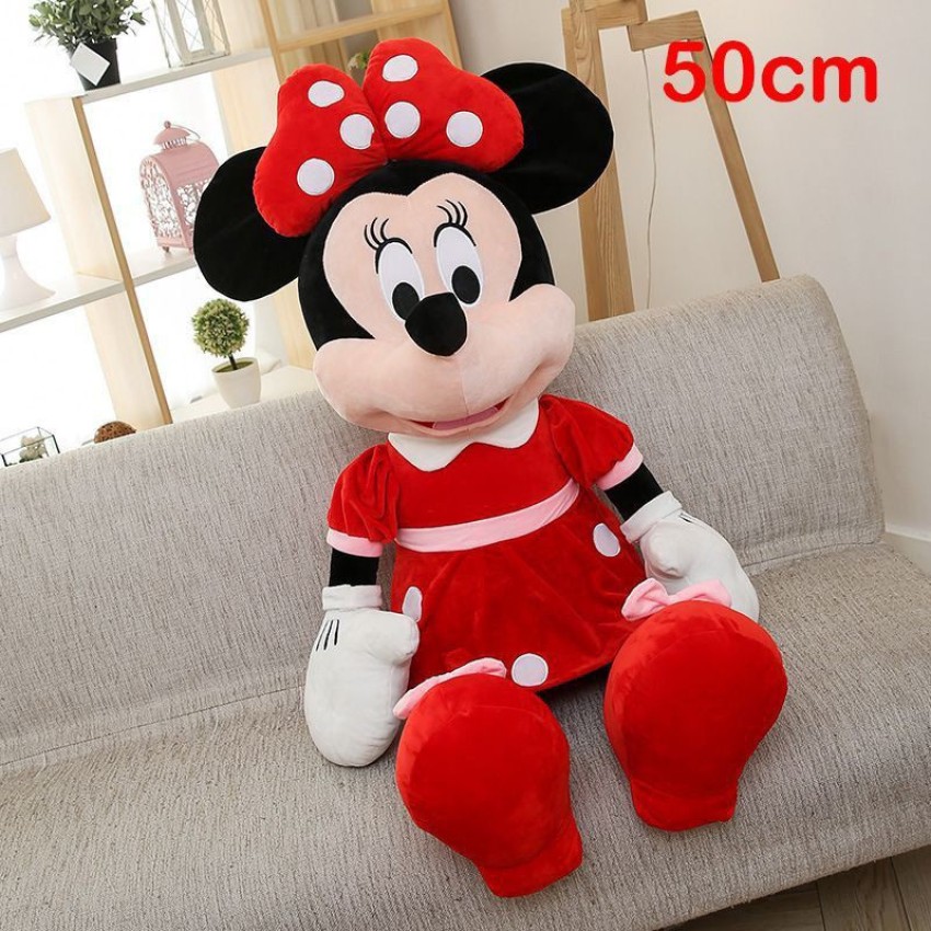 WIPLK Minnie Mouse Doll Kids Plush Soft Toy 40cm Height Pink and Black  Color - 40 cm - Minnie Mouse Doll Kids Plush Soft Toy 40cm Height Pink and  Black Color .