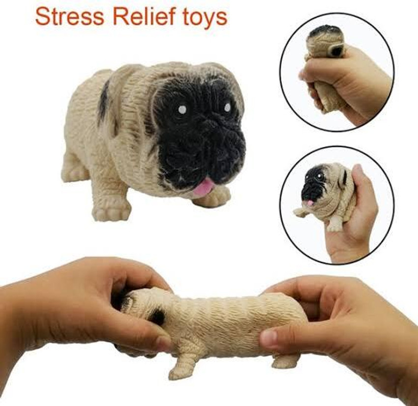 Raregets Cute Squishy Pug Dog Stress Relief Toy Fidget Toy Best