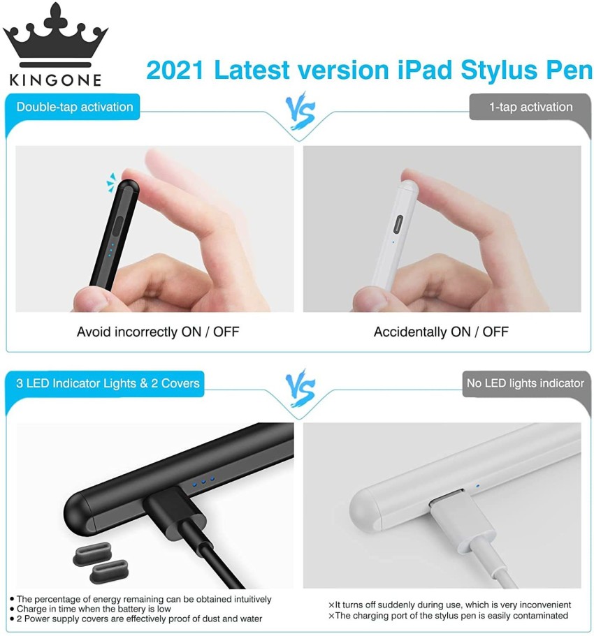 Capacitive Stylus Pen (4 Pack), Universal Stylist Pens 2 in 1 Precision  Series Fine Point Disc Touch Screen for iPhone/iPad/Android/Tablet and All