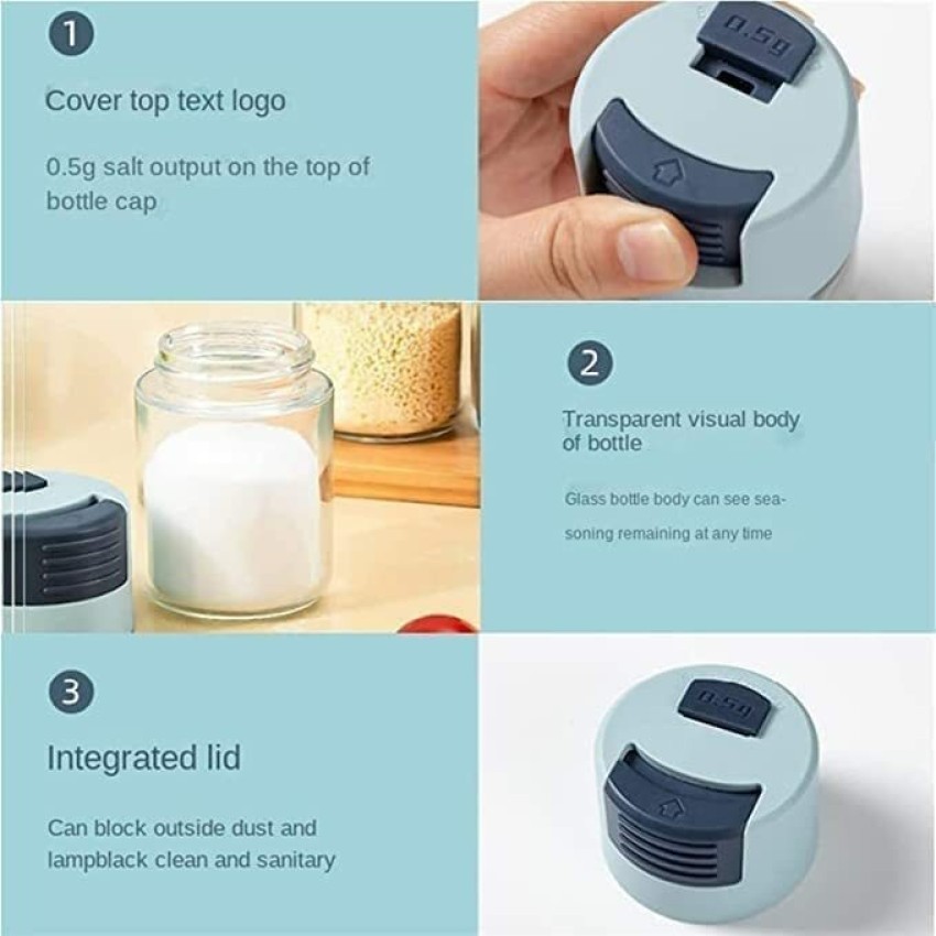 0.5g Metering Seasoning Bottle Push Type Salt Dispenser for Sugar