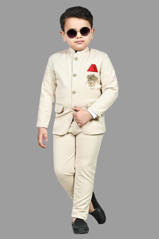 Qtsy Boys Festive Party Wedding Blazer and Pant Set Price in India Buy Qtsy Boys Festive Party Wedding Blazer and Pant Set online at Flipkart