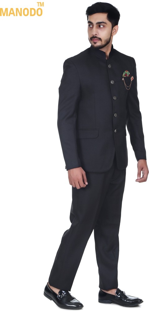 Black jodhpuri discount suit with shoes