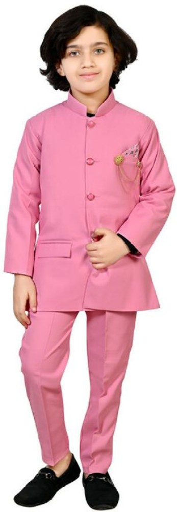 SEMINO Kids Coat Pant Solid Boys Suit