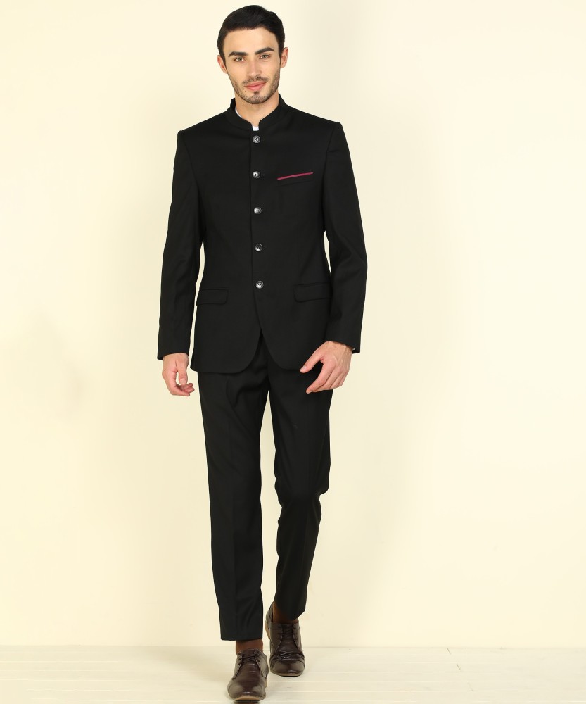 PARK AVENUE Bandhgala Suit Solid Men Suit Buy PARK AVENUE