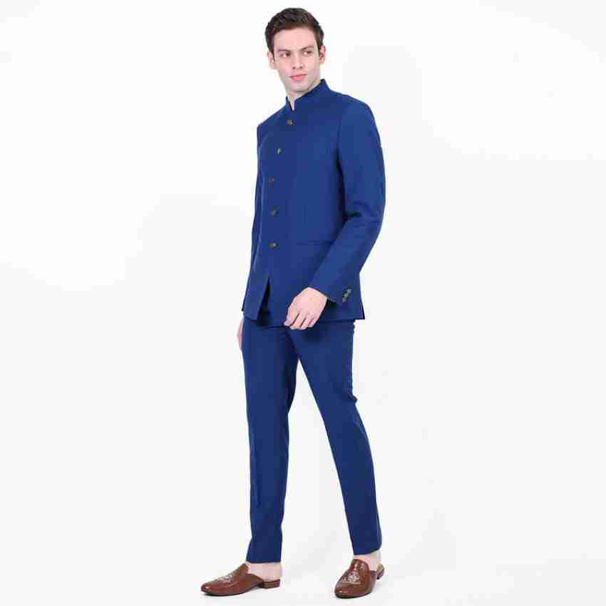 Shoes on discount blue jodhpuri suit