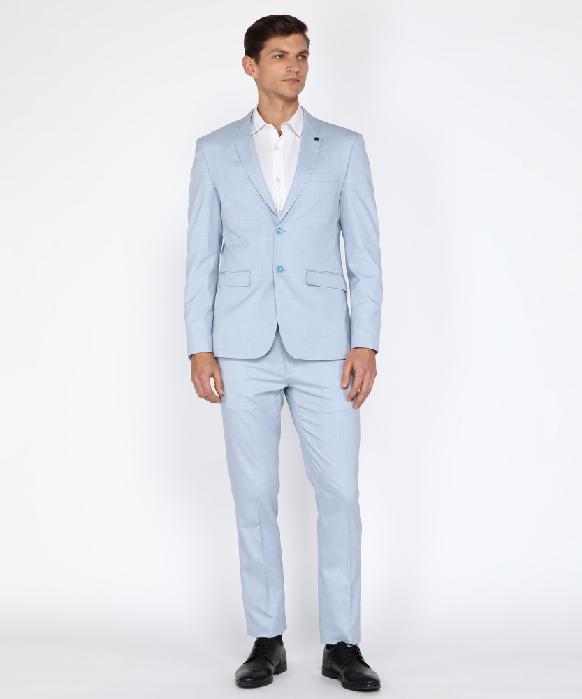 PETER ENGLAND Two Piece Suit Textured Men Suit Buy PETER ENGLAND