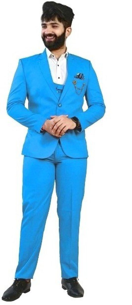 3Piece Suit Green Mens Trendy Coat Pant Packaging Size 100