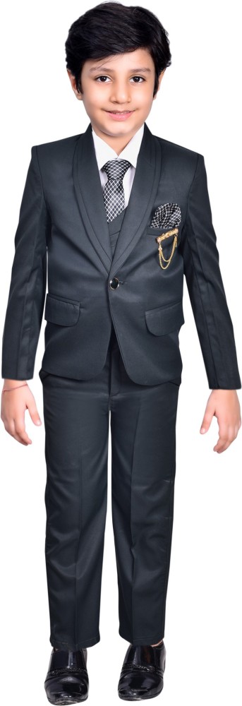 Buy Joley Poley Boy Regular Fit 5 Piece Coat Pant with Shirt, Pant