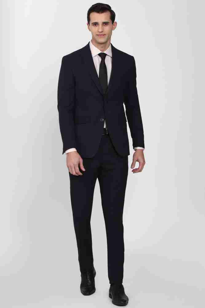 Peter England Elite Solid Blazer & Trousers Suit