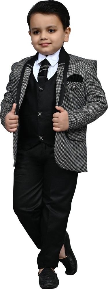 Buy BT Dezines Kids 5-Piece Coat Pant Suit Set For Boys (8-9 years