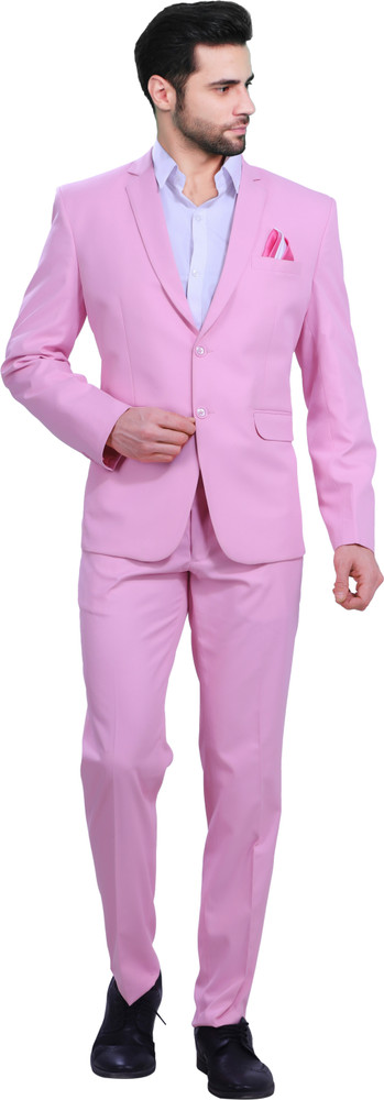 Yaqoot Yaqoot 2 Piece Slim Fit Coat Suit for Men's Color-Pink (BLAZER with  TROUSER) Solid Men Suit - Buy Yaqoot Yaqoot 2 Piece Slim Fit Coat Suit for  Men's Color-Pink (BLAZER with