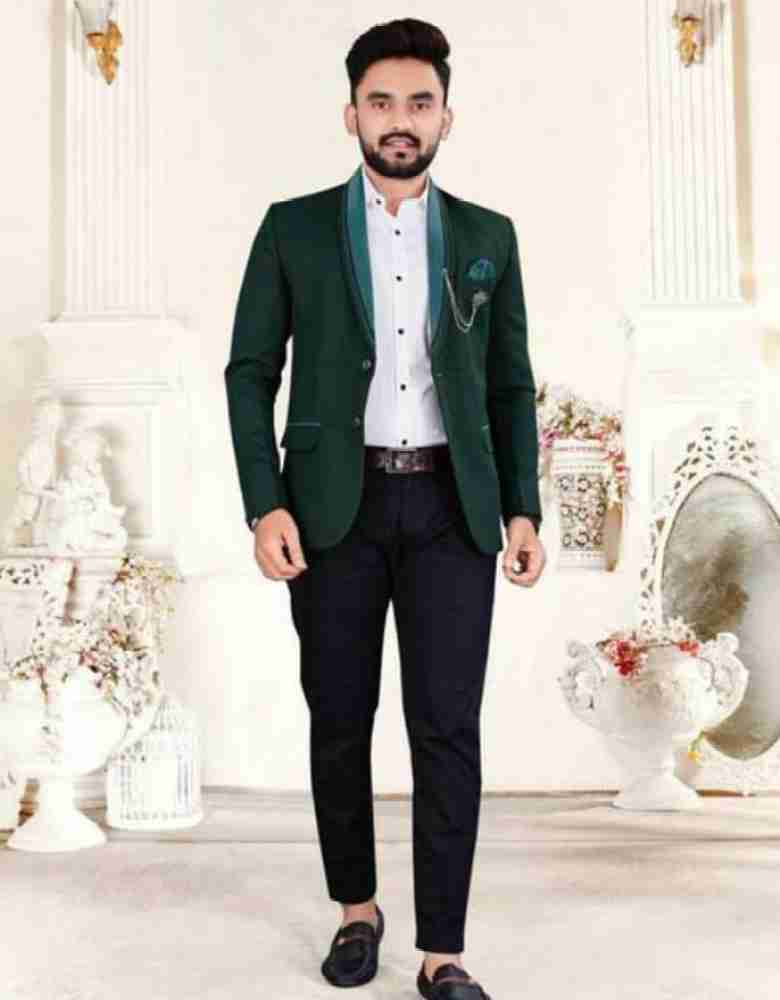 SHIVGARMENT Blazer Set Solid Men Suit - Buy SHIVGARMENT Blazer Set Solid  Men Suit Online at Best Prices in India