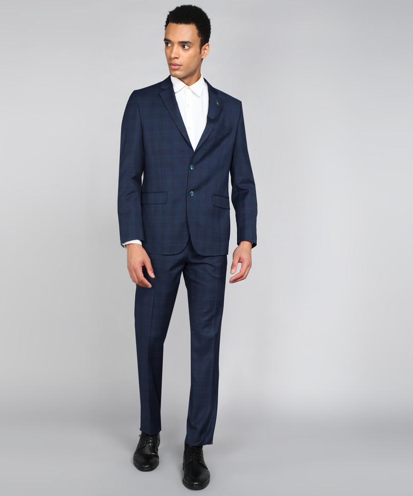 VAN HEUSEN 2 Piece Suit Checkered Men Suit Buy VAN HEUSEN 2 Piece Suit Checkered Men Suit Online at Best Prices in India Flipkart