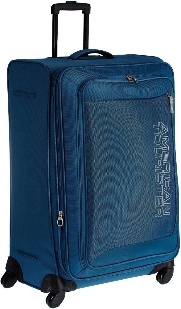 AMERICAN TOURISTER Mocha Spinner 73 cm Ns Blue Expandable Check in Suitcase 4 Wheels 28 inch