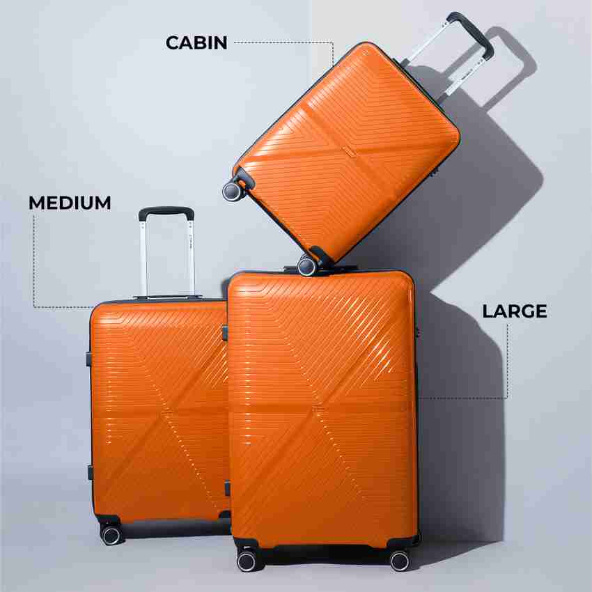 Orange hardside 2025 luggage